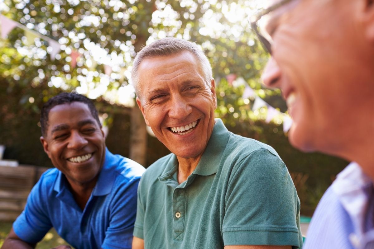 Image of Men talking